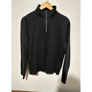 Calvin Klein Men's 1/4 Zip Pullover Sweater Black Size M Casual